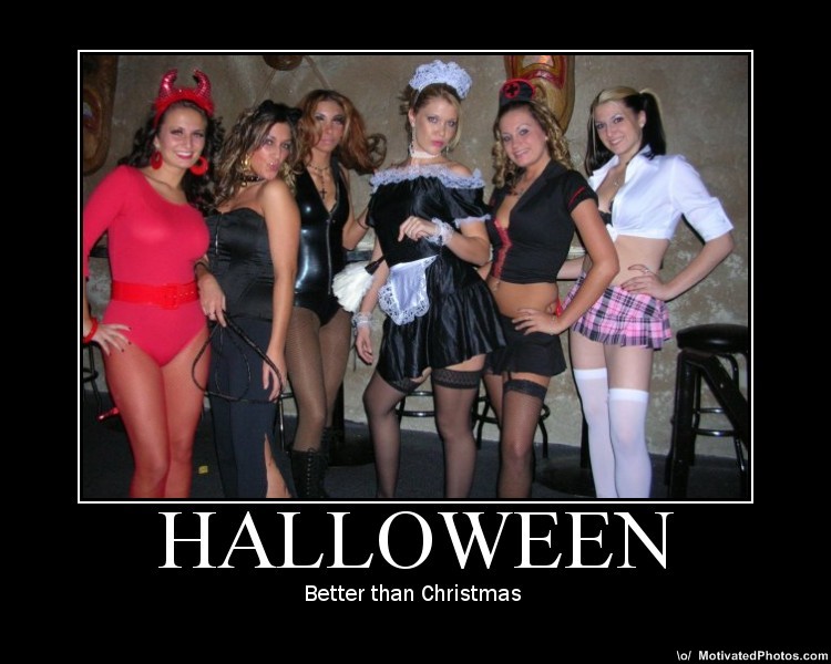 Six femmes en costumes Halloween variés
